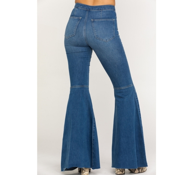 Free People Bellbottom High-Rise Jeans - Picture 3 of 11